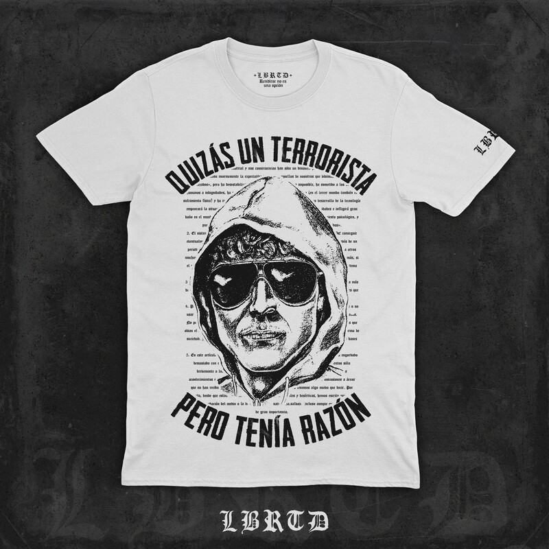 &quot;UNABOMBER ESP&quot;  (prenda a elegir)