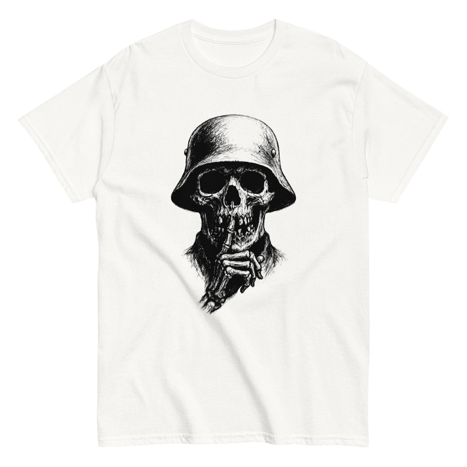 T-shirt white &quot;Ssshh&quot;