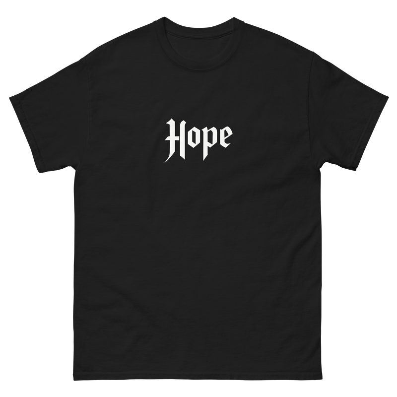 T-shirt black &quot;Hope&quot;