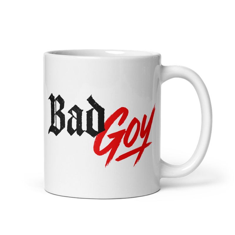 White mug &quot;BadGoy&quot;