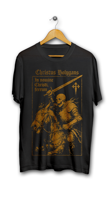 "In nomine Christi, ferrum" (prenda a elegir)