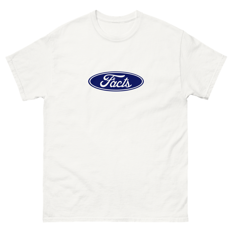 "Facts" white t-shirt