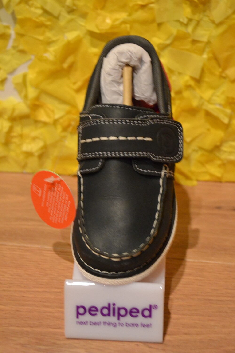 Pediped Flex Norm Boat Shoe- Navy