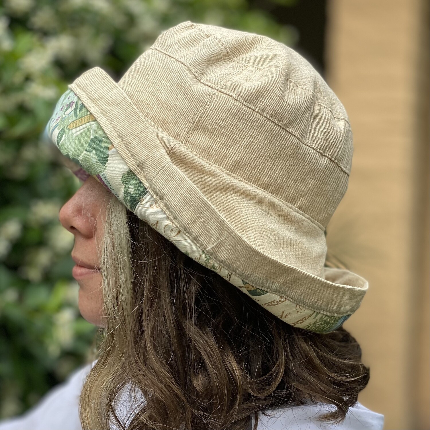 Sombrero Rosella - Beige con Estampado