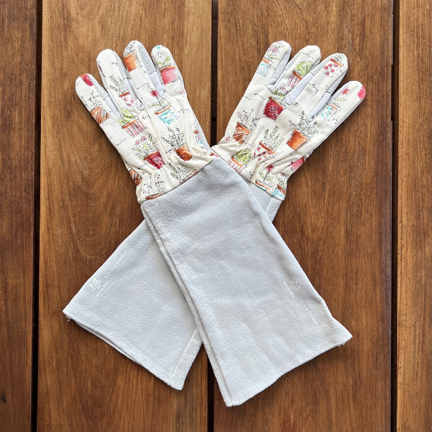 Guantes de Poda Largos con Diseño