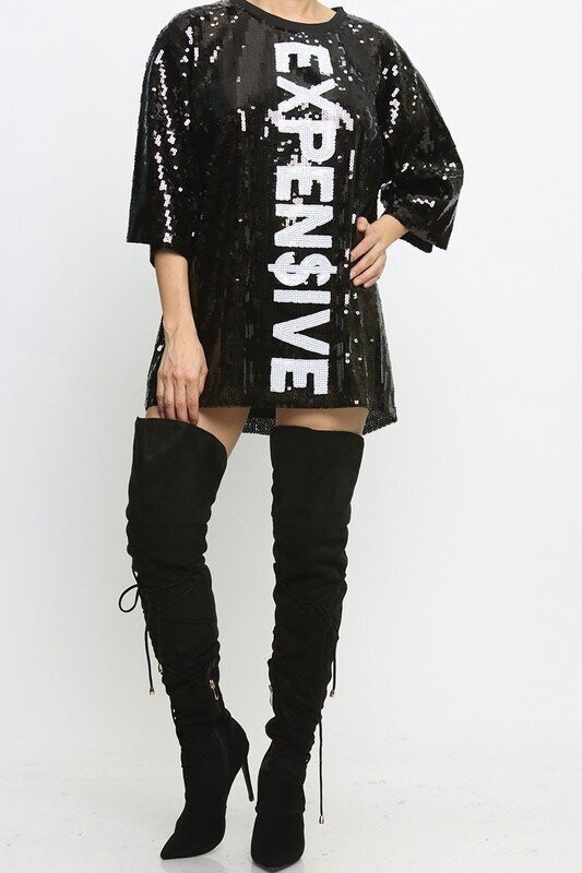 expensive sequin dresses