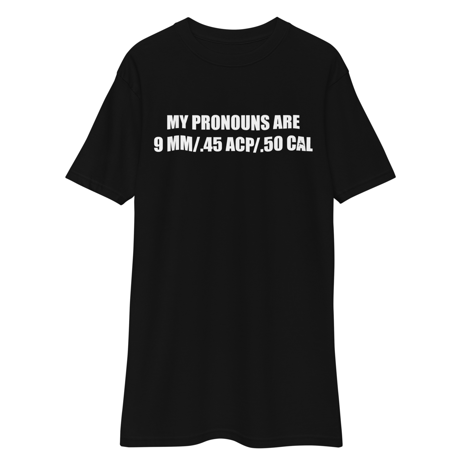My Pronouns are 9mm / .45 ACP / .50 Cal - Men's Premium, Color: Black, Size: S
