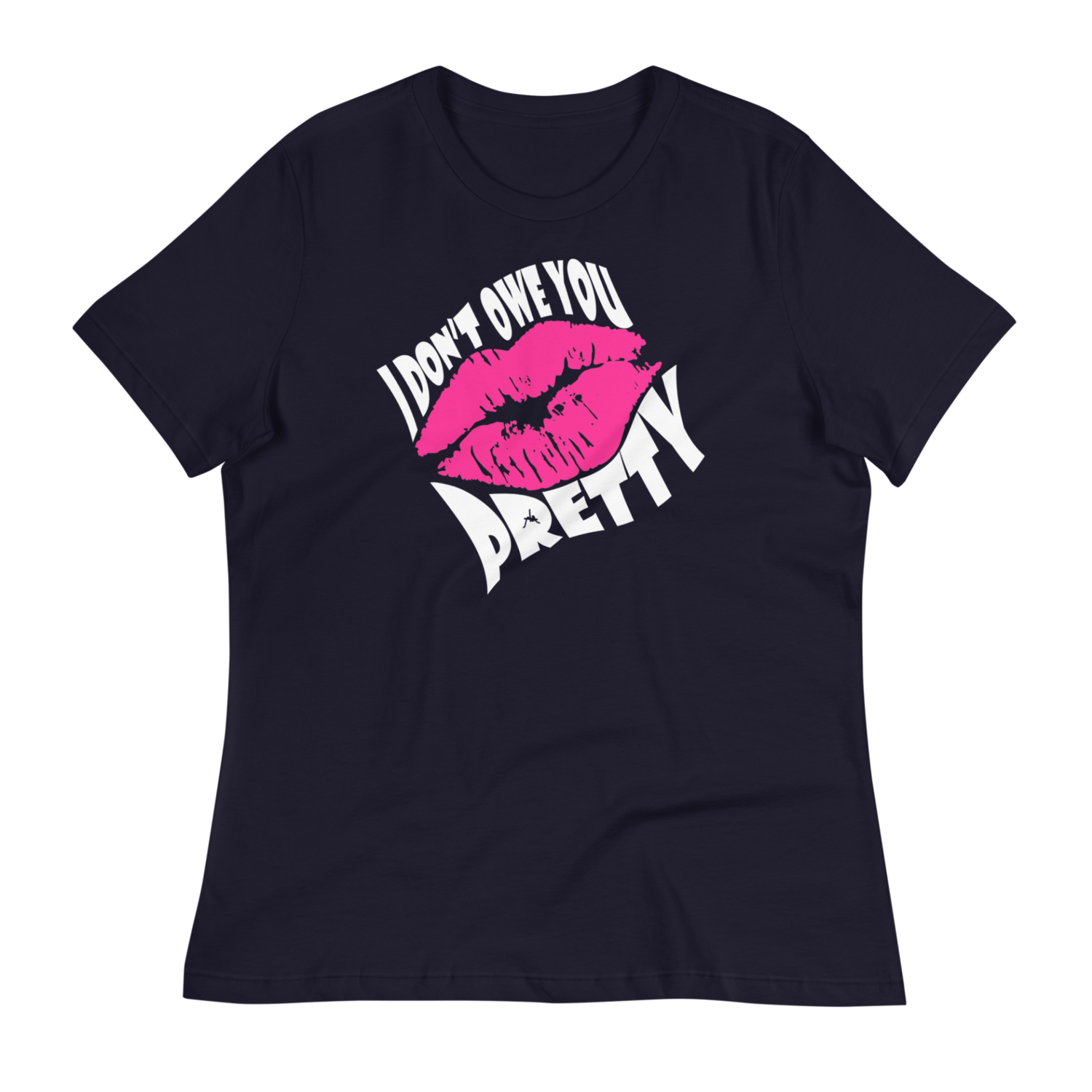 I Don't Owe You Pretty - Women's Premium, Color: Navy, Size: S