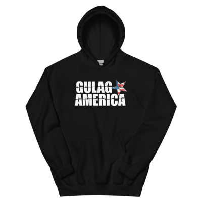 Gulag America Stacked Logo RWB Star