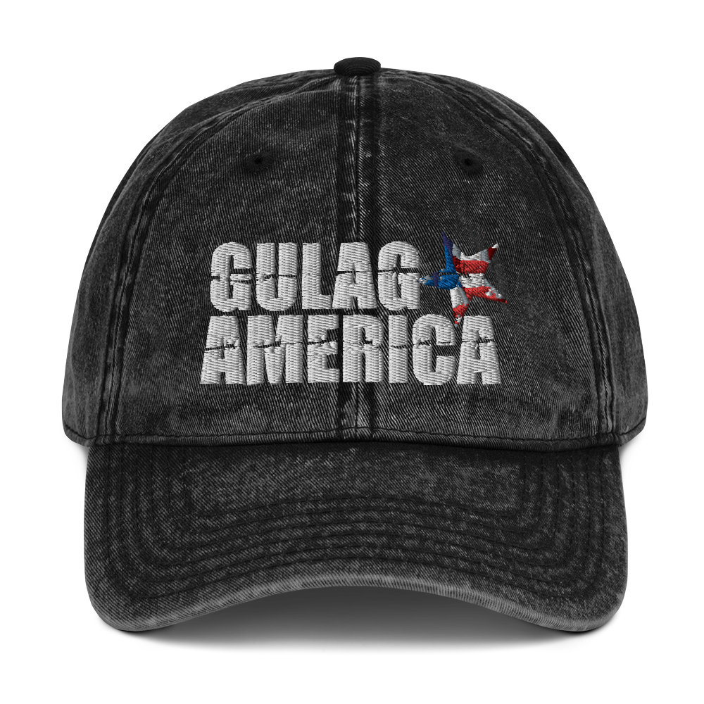 Faded Cotton Gulag America Baseball Hat Cap