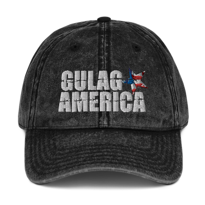 Faded Cotton Gulag America Baseball Hat Cap Faded Cotton Gulag America Baseball Hat Cap