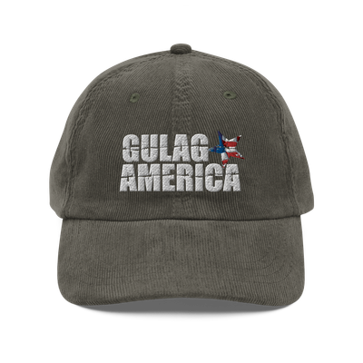 Vintage Corduroy Gulag America Baseball Hat Cap Vintage Corduroy Gulag America Baseball Hat Cap
