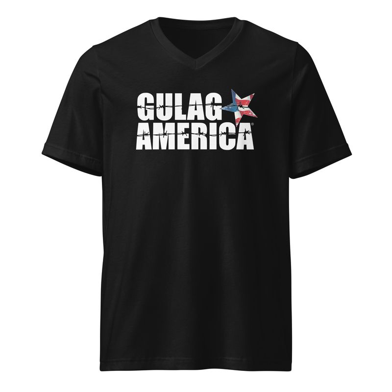 Gulag America RWB Star Logo V-Neck