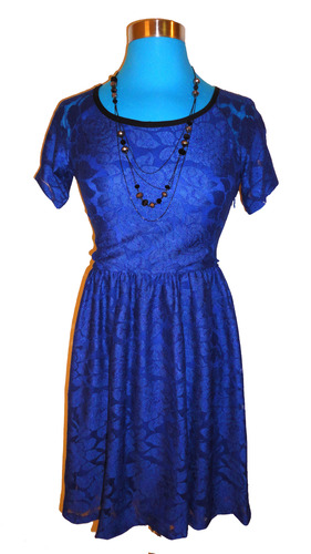 Royal Blue Lace Dress