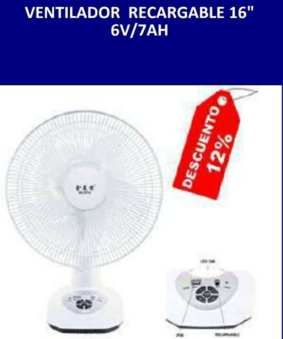 Ventilador Recargable