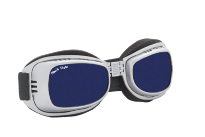 Hot II L -
Hundeschutzbrille Größe L
- Fassung: Chrom, Gläser: Blau
Größe/Gesamtgewicht: Länge: 20 cm, Breite: 5,5 cm / 64 g