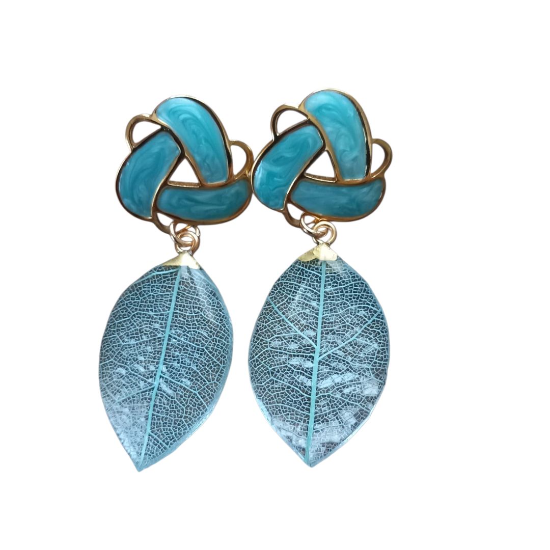 Magnolia azzurra più supporto smaltato azzurro