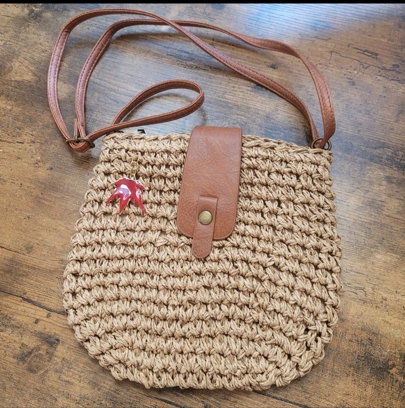 Borsa paglia acero