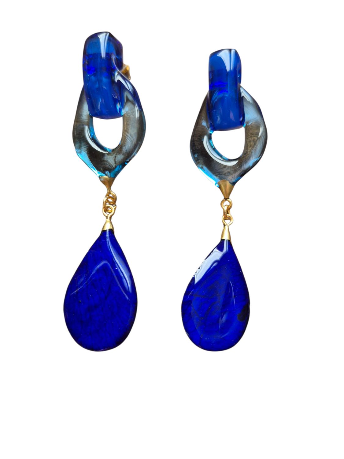 Petalo blu e montatura blu bicolor