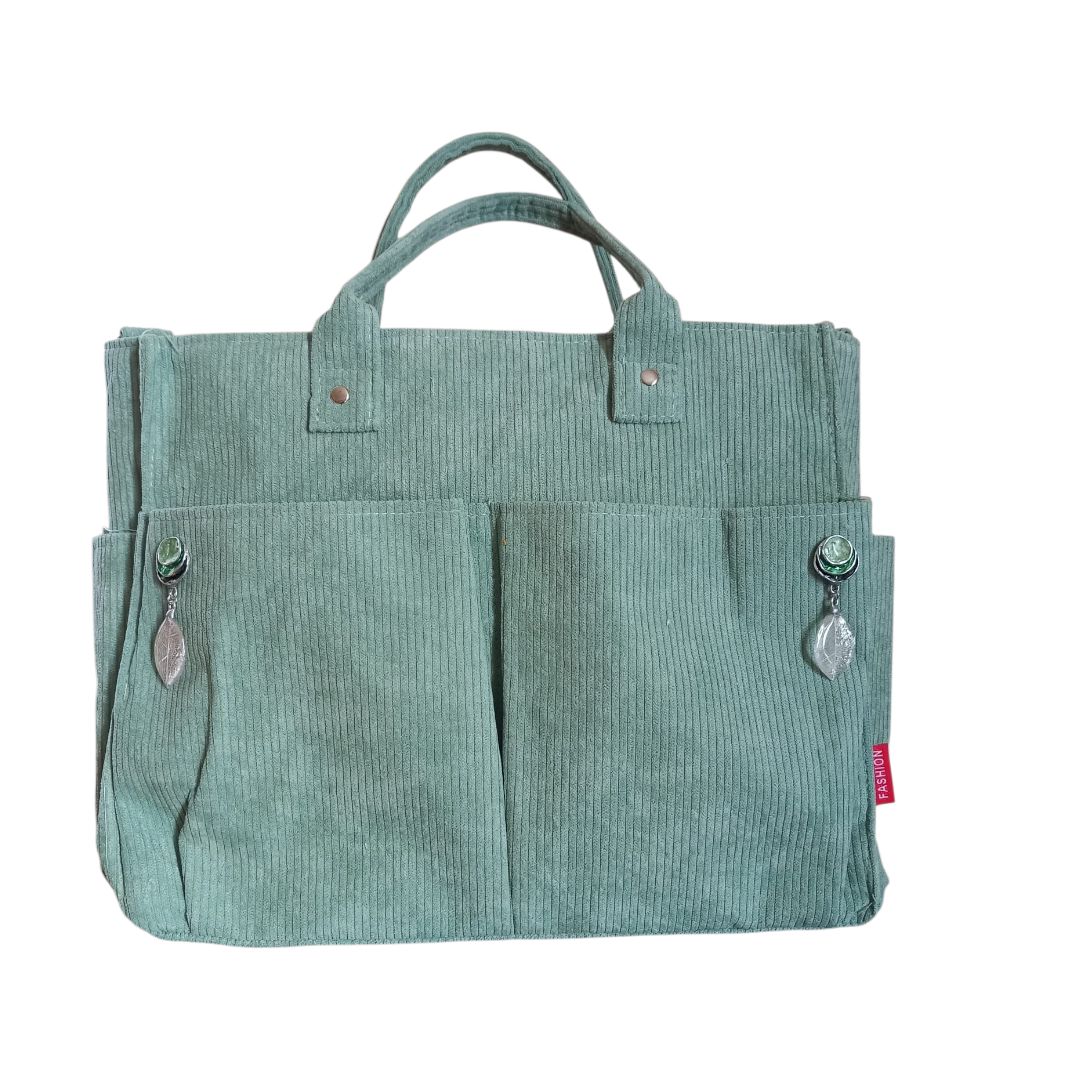 Borsa velluto color menta