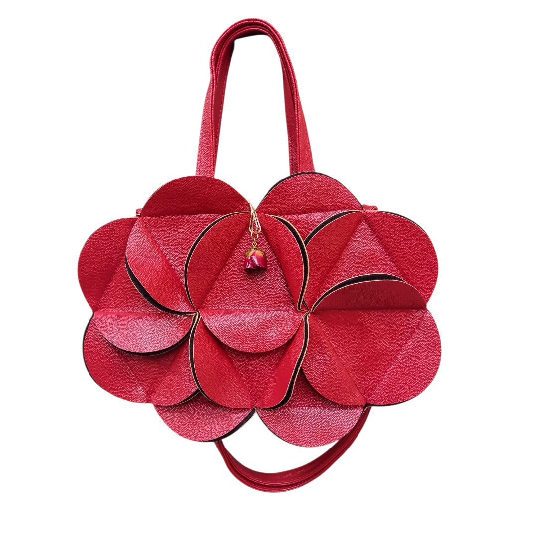 Borsetta fiore rosso