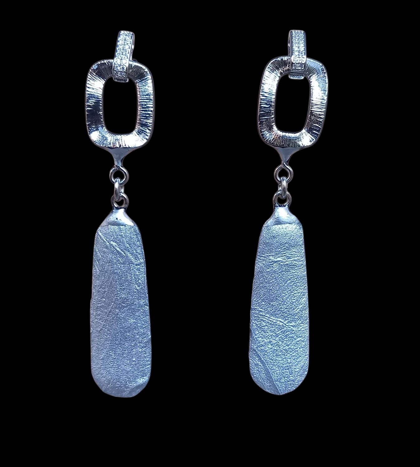 Bacchetta rosa argento piu montatura brillantini