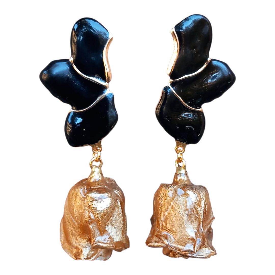 Rose baby oro piu ventaglio nero