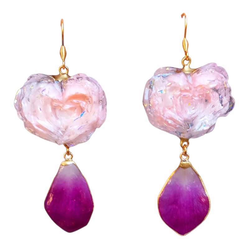 Petalo orchidea piu montatura rosa stile peonia