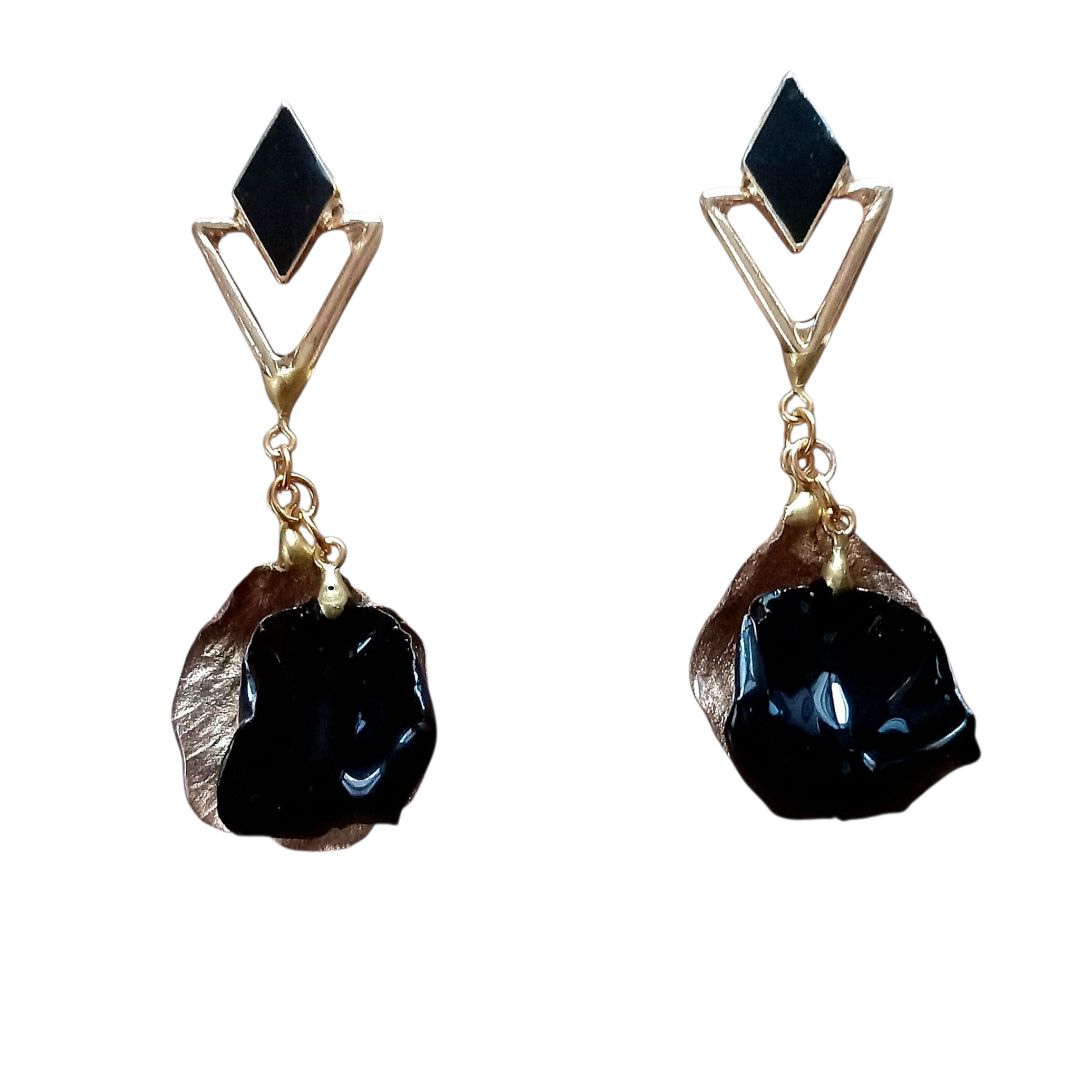 Culla di Petali nero e oro piu montatura freccia