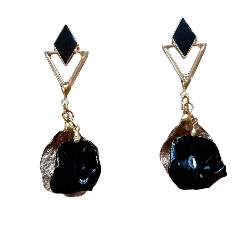 Culla di Petali nero e oro piu montatura freccia