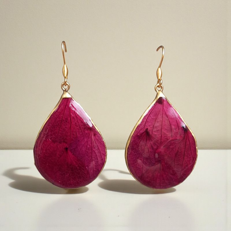 Ortensie pressate color Borgogna