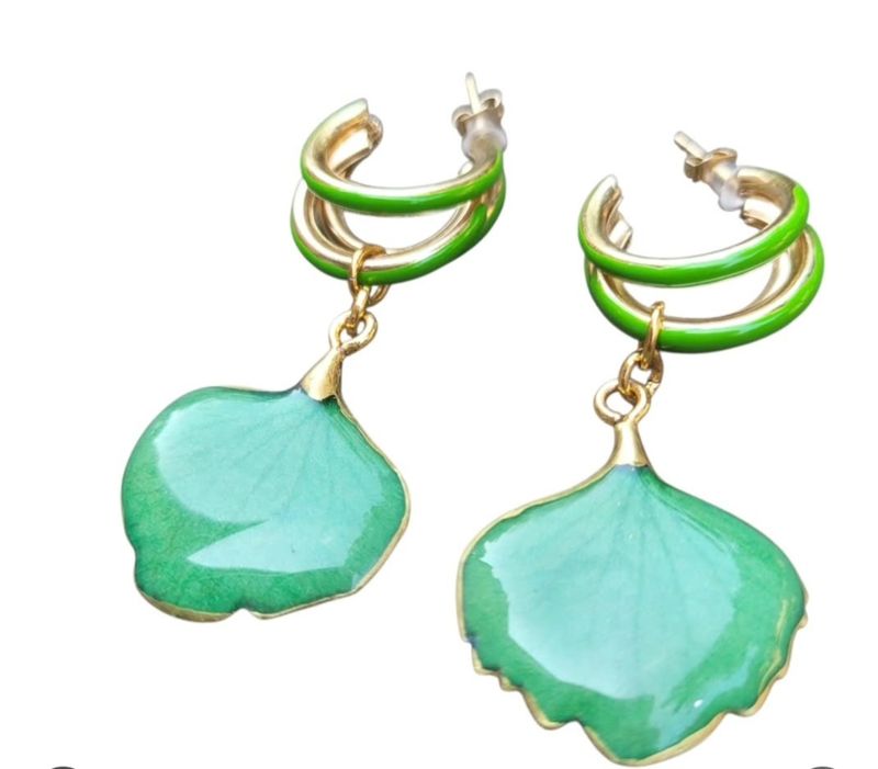 Ortensie verdi più cerchietto triplo