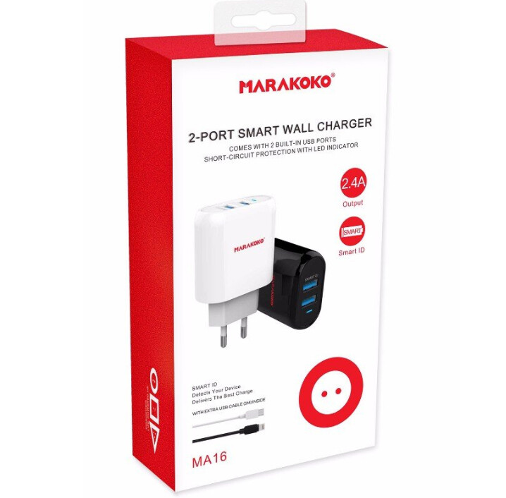 MARAKOKO EU 2 PORTE USB + CAVO