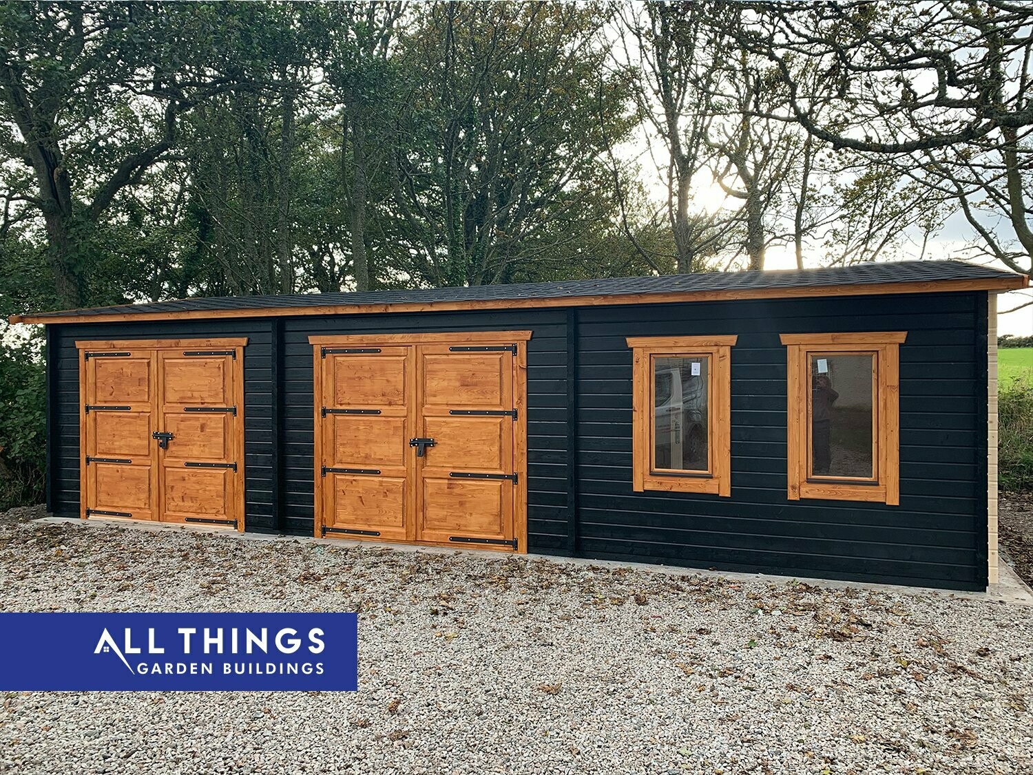 Garden Buildings UK | ATGB128 Double Garage Office