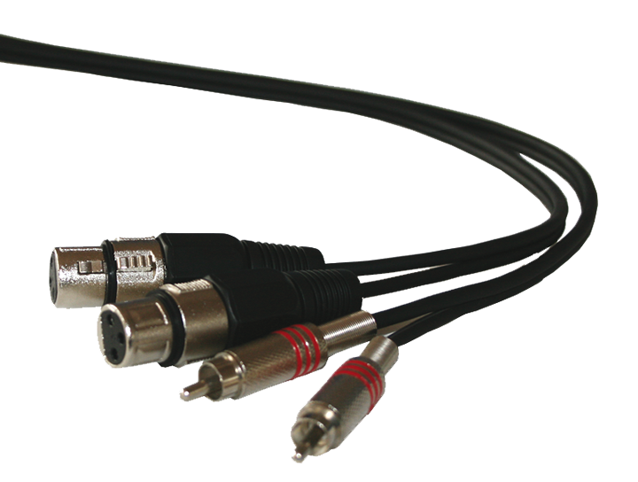 CM1.5RXF-2 - CABLE LINEA 2RCA/2XLRH 1.5M