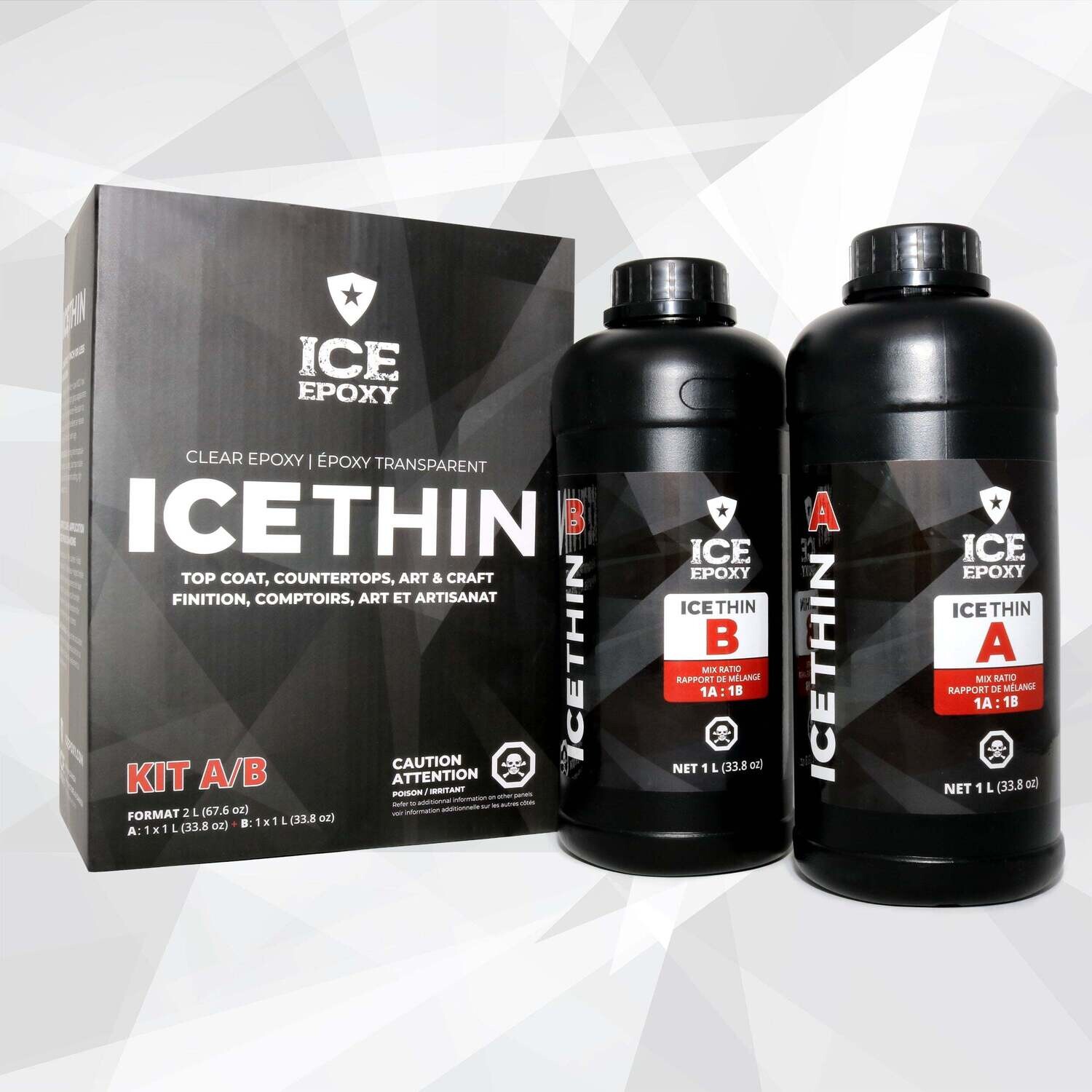 ICE EPOXY ICE THIN 2 L kirkas epoksi hartsi