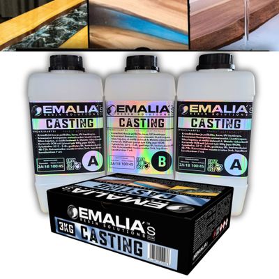 Emalia casting epoksihartsi tuotekuva 3kg pakkaus - emalia.fi