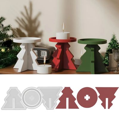 CHRISTMAS TREE CANDLE HOLDER MOLD – Joulukuusen muotoinen kynttilänalunen