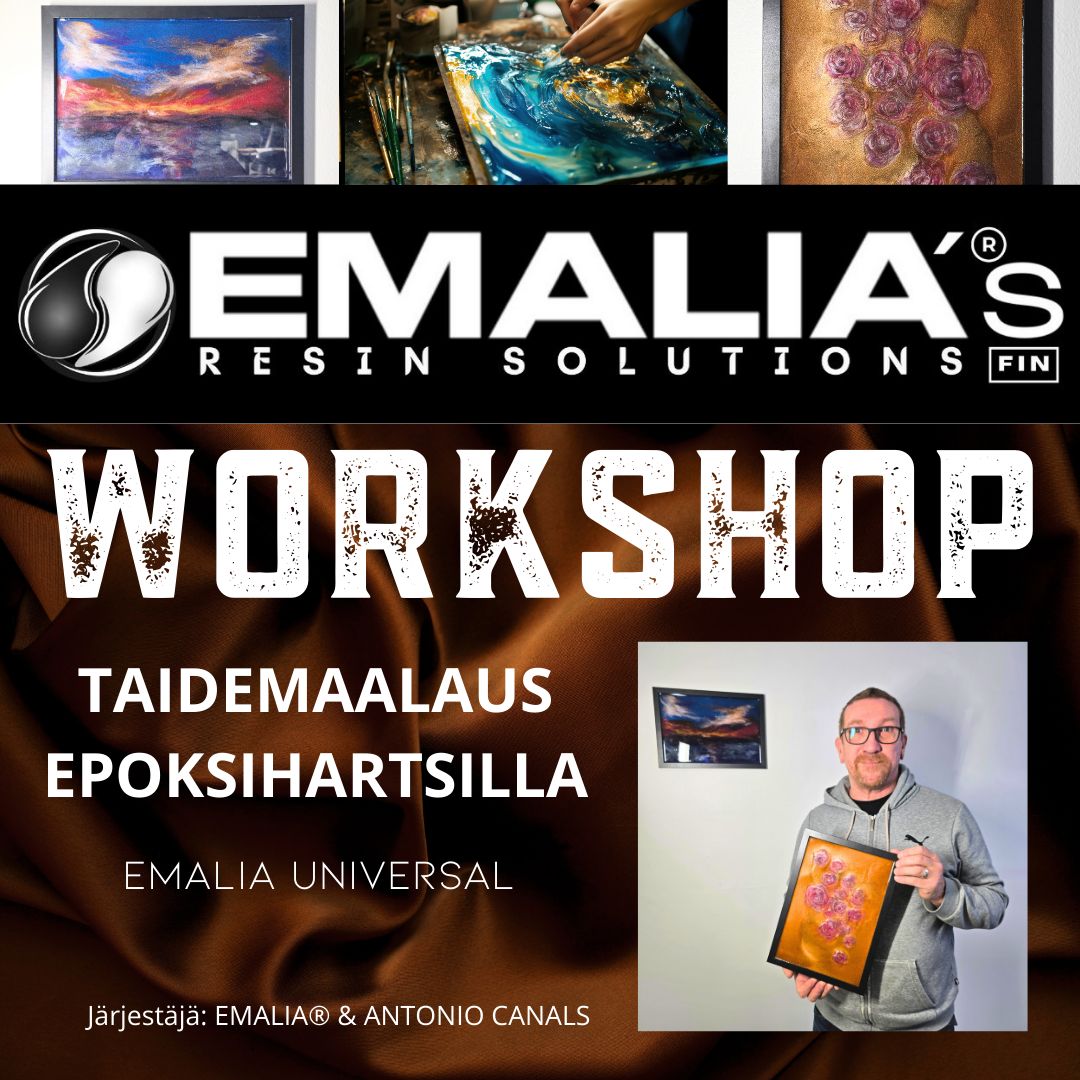 EMALIA® Workshop Taidemaalaus Epoksihartsilla, Ajankohta: PE 23.01.2026 KLO 17-20