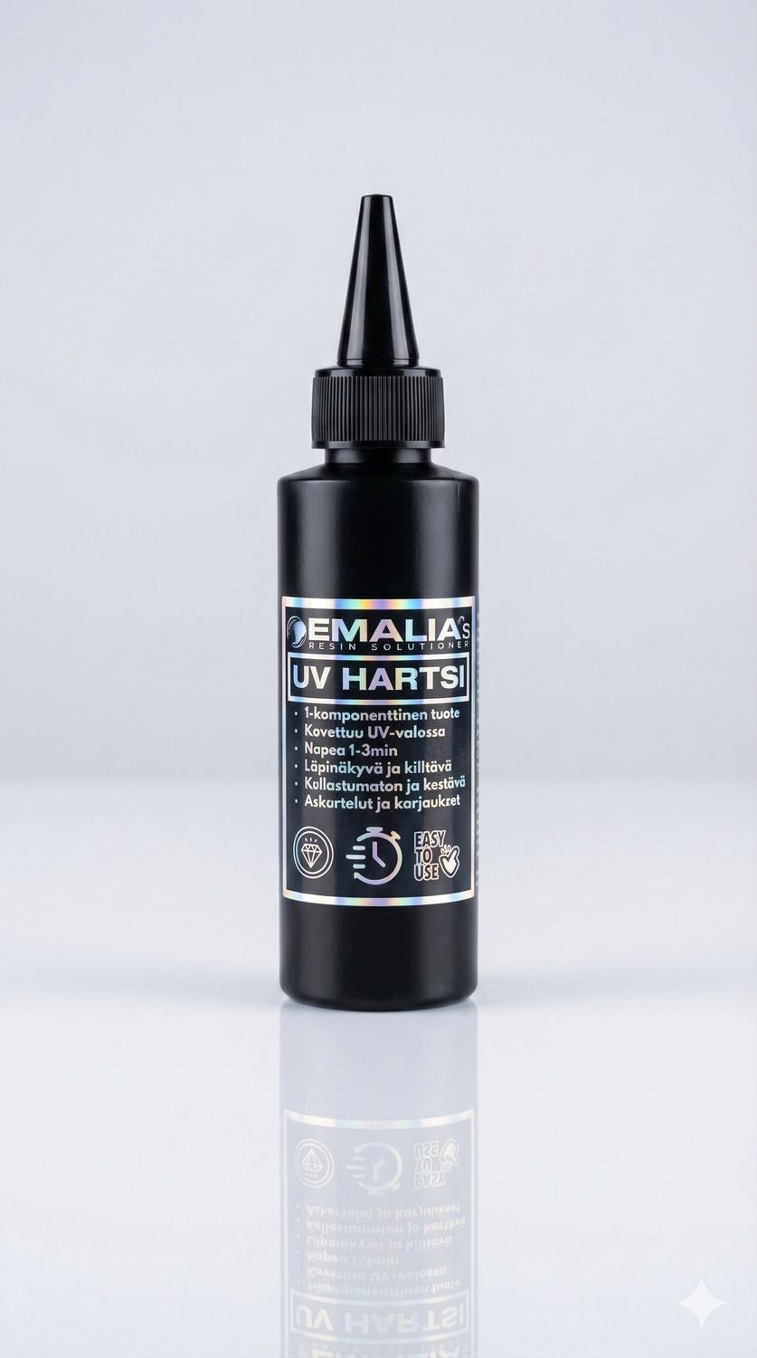 EMALIA® UV Hartsi, KOKO: 100g KIRKAS/CLEAR