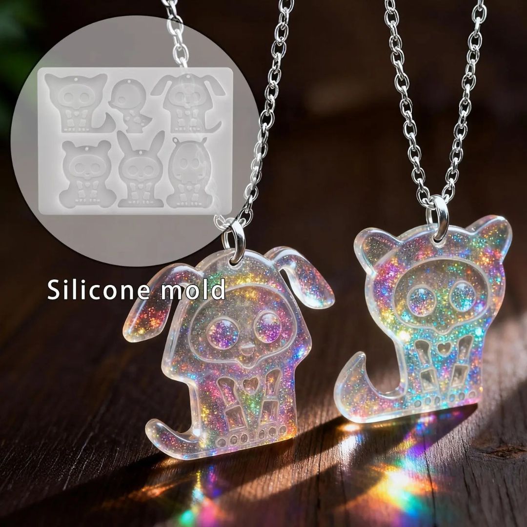 Silicone Mold – Cute Skull Charms silikonimuotti