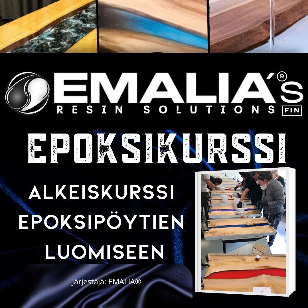 EMALIA® Epoksikurssi | Alkeiskurssi epoksipöytien luomiseen