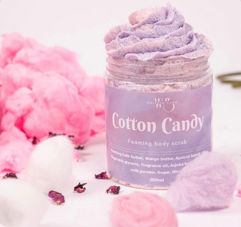 Cotton candy body scrub