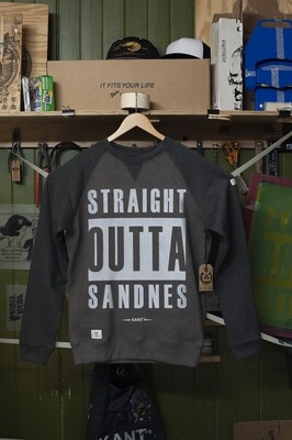 KANT® STRAIGHT OUTTA SANDNES GENSER | Sort/Gråmelert KANT® STRAIGHT OUTTA SANDNES GENSER | Sort/Gråmelert
