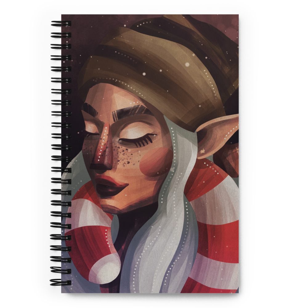 Christmas Elf  (Spiral notebook)
