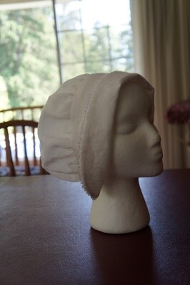 Womens&#39; Deep Brim Linen 18th Century Cap