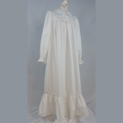 Lacy Victorian 100% Cotton Nightgown for Women