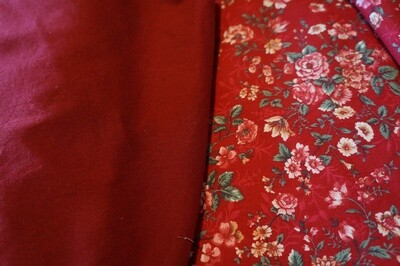 100% Cotton Fabric By the Fat Quarter - Prints and Solids