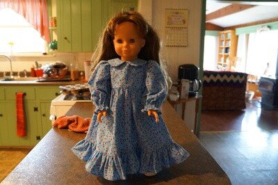 Ruffles Dress for 18&quot; Doll | Optional Bonnet
