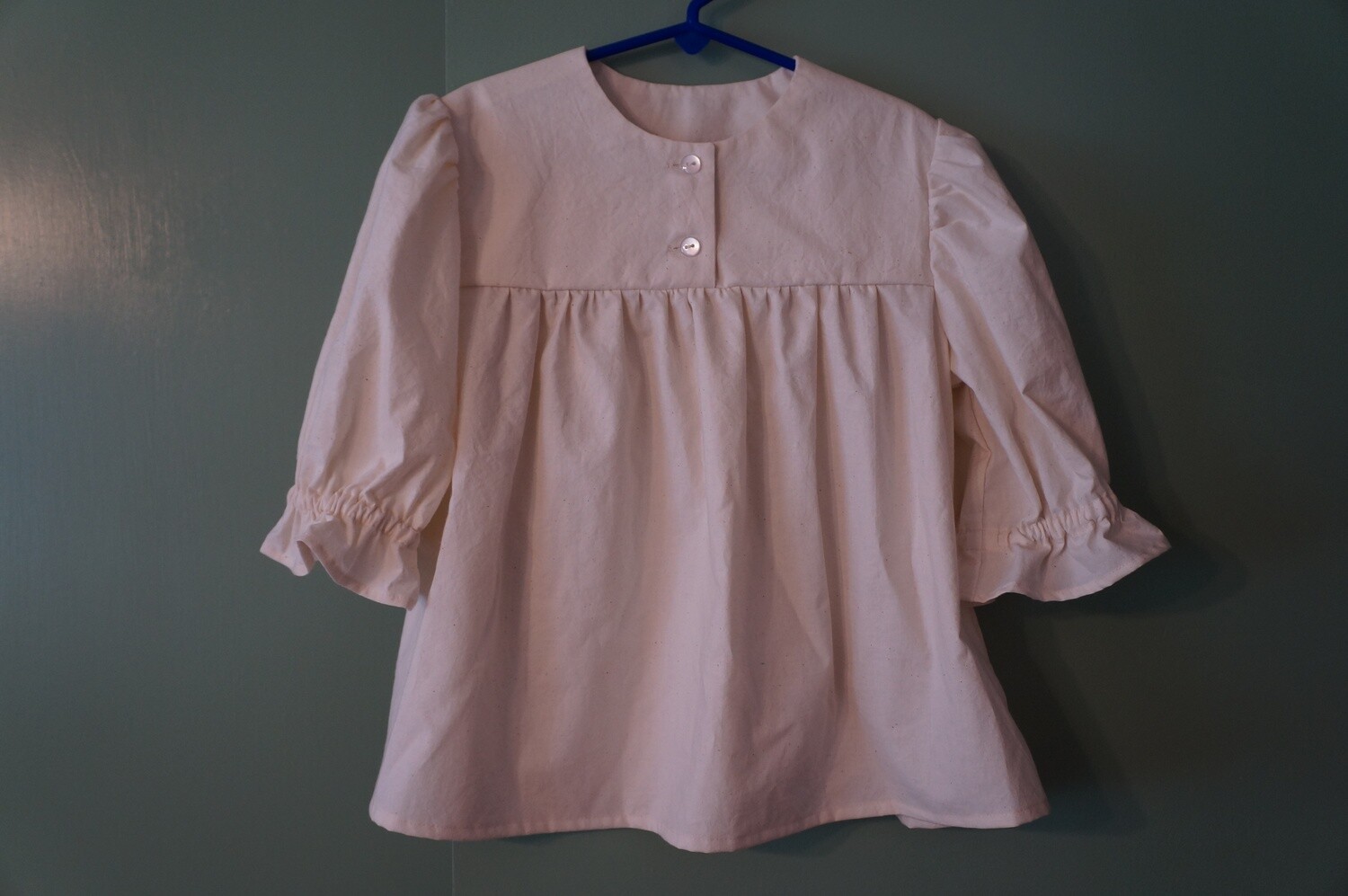 Girls&#39; Modest Yoked Blouse